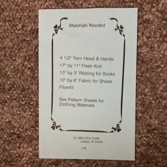 New CR’s Crafts Kandy Kids Sewing Patterns - Picture 2 of 4